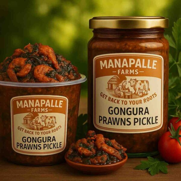 gongura prawns pickle